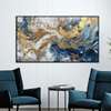 Poster - Liquid art, 90 x 45 см, Framed poster on glass, Abstract