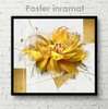 Poster - Bright yellow flower, 40 x 40 см, Canvas on frame, Flowers