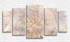 Модульная картина, Нежный цветок в бежевых оттенках, 108 х 60