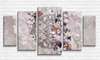 Tablou Pe Panza Multicanvas, Arc de flori de magnolie, 206 x 115
