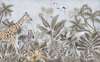 Wall mural - Jungle Safari animals and birds