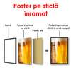Poster - Beer, 60 x 90 см, Framed poster on glass, Food and Drinks