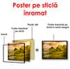 Poster - Hilly field, 90 x 60 см, Framed poster