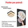 Poster - Gânduri despre trandafiri, 60 x 90 см, Poster înrămat, Glamour