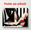 Poster - Intâlnirea, 45 x 30 см, Panza pe cadru, Alb Negru
