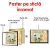 Poster - Seagulls on the background of the map, 40 x 40 см, 90 x 60 см, Framed poster, Provence