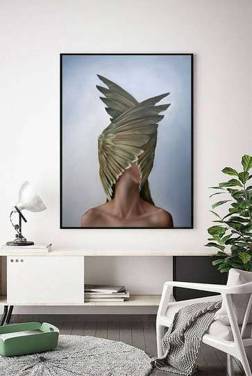 Картина в Раме - Золотой орел, 50 x 75 см