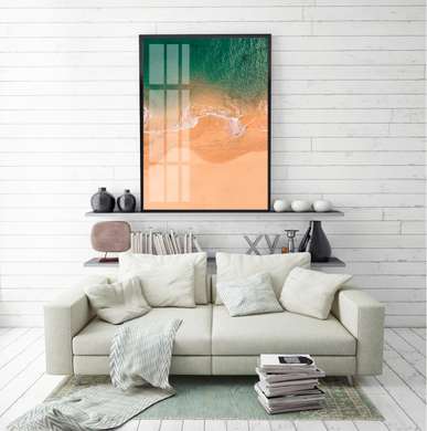 Постер - Море и песок, 30 x 45 см, Холст на подрамнике
