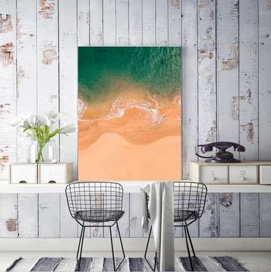 Poster - Mare și nisip, 60 x 90 см, Poster inramat pe sticla
