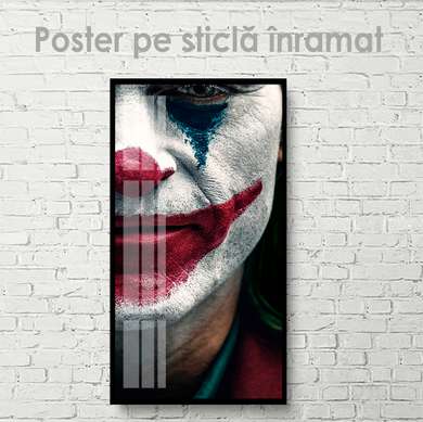 Постер - Джокер, 50 x 150 см, Постер на Стекле в раме, Личности