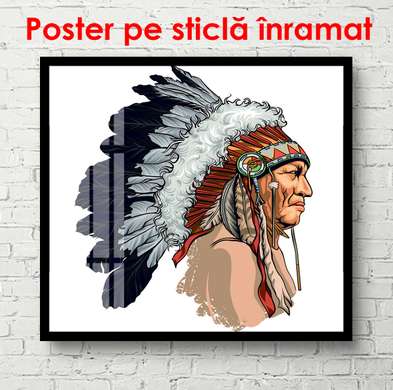 Poster - Indian, 100 x 100 см, Framed poster, Minimalism