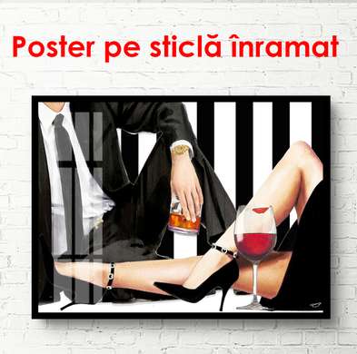 Poster - Date, 45 x 30 см, Canvas on frame, Black & White