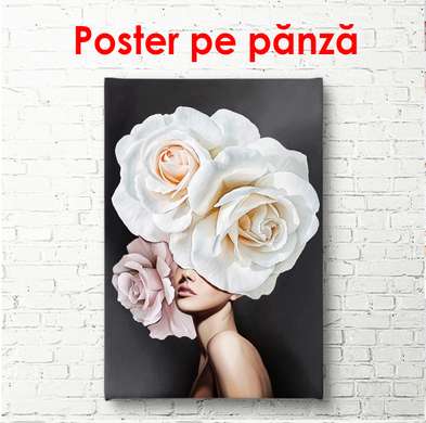 Poster - Gânduri despre trandafiri, 60 x 90 см, Poster înrămat, Glamour