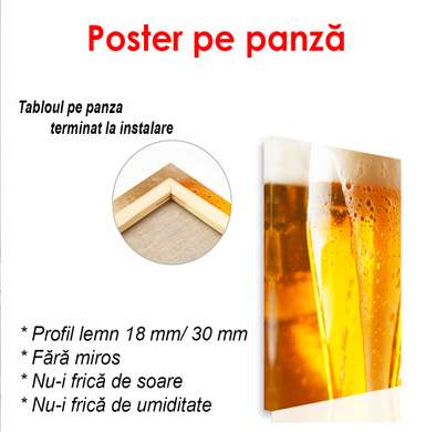 Постер - Пиво, 60 x 90 см, Постер в раме, Еда и Напитки