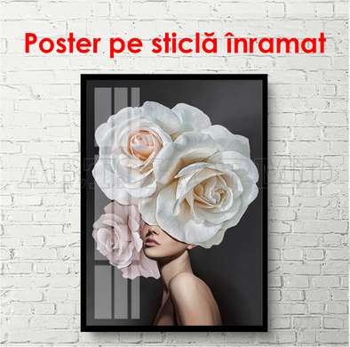 Poster - Gânduri despre trandafiri, 60 x 90 см, Poster înrămat, Glamour