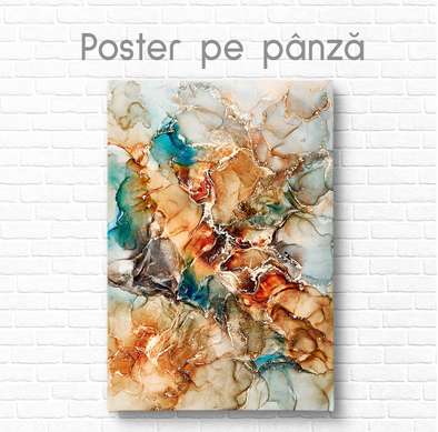 Poster - Batalia de culori, 60 x 90 см, Poster inramat pe sticla