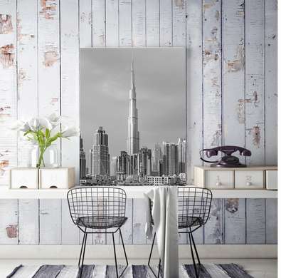 Poster - National symbols of the city of Dubai, 30 x 45 см, Canvas on frame