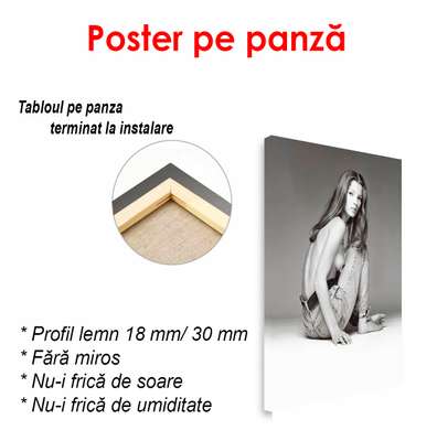 Poster - Young Kate Moss, 60 x 90 см, Framed poster