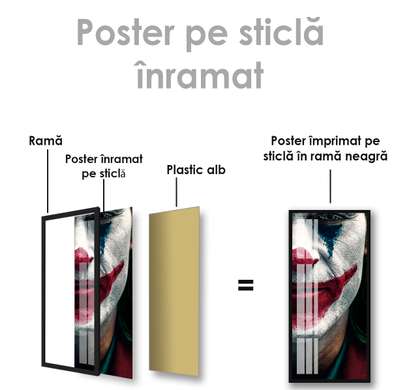 Постер - Джокер, 30 x 90 см, Холст на подрамнике