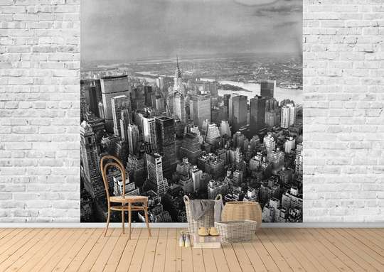 Wall Mural - Gray New York