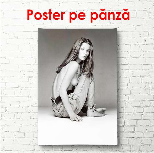 Poster, Tânăra Kate Moss, 60 x 90 см, Poster înrămat