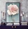 Постер - Гламурная роза, 30 x 60 см, Холст на подрамнике, Ботаника