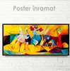 Постер - Игра цветов, 90 x 45 см, Постер на Стекле в раме