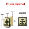 Poster - Ancient fountain in the city, 100 x 100 см, Framed poster, Vintage