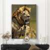 Poster - Lions, 60 x 90 см, Framed poster on glass, Animals