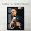 Poster - The Godfather frame from the film, 60 x 90 см, Framed poster on glass, Famous People