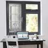 Window Privacy Film, Retro geometric decorative stained glass window, no colours, 60 x 90cm, Matte, Window Film