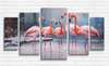 Tablou Multicanvas, Flamingo roz in natura, 108 х 60