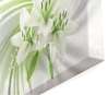 Modular picture, White lily on a green background., 198 x 115