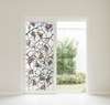 Самоклейка для окон, Декоративный витраж с абстрактными листьями, 60 x 90cm, Transparent, Витражная Пленка