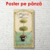 Poster - Green branches, 50 x 150 см, Framed poster, Provence