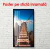 Poster - Bridge in the mountains, 60 x 90 см, Framed poster, Nature