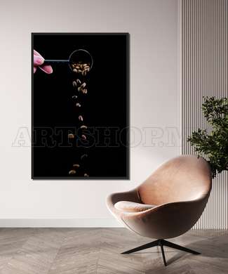 Poster - Coffee, 30 x 45 см, Canvas on frame, Food and Drinks