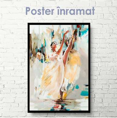 Poster - Portret de balerină, 30 x 60 см, Panza pe cadru
