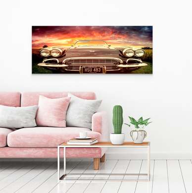 Poster - Carvette, 60 x 30 см, Canvas on frame