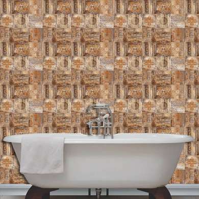 Ceramic tiles with beautiful brown patterns