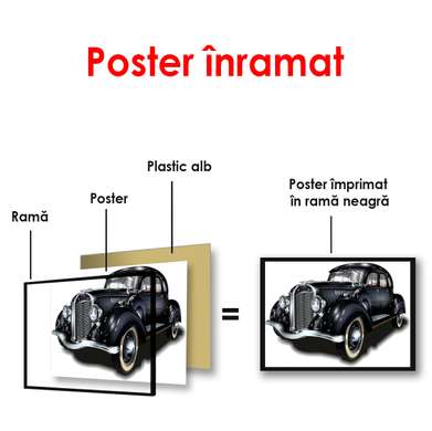 Poster - Retro Ford, 90 x 60 см, Poster înrămat
