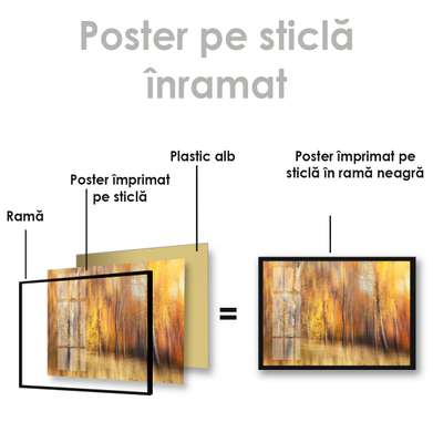 Poster - Golden autumn, 45 x 30 см, Canvas on frame