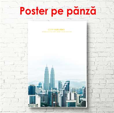 Poster - Clădirile grandioase, 30 x 60 см, Panza pe cadru