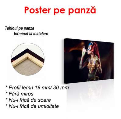 Poster - Poster - Fata cu păr roșu, 90 x 60 см, Poster înrămat, Glamour