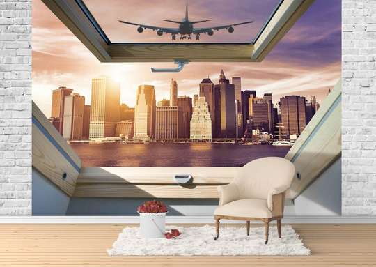 Wall Mural - Window with a view of the city of dreams