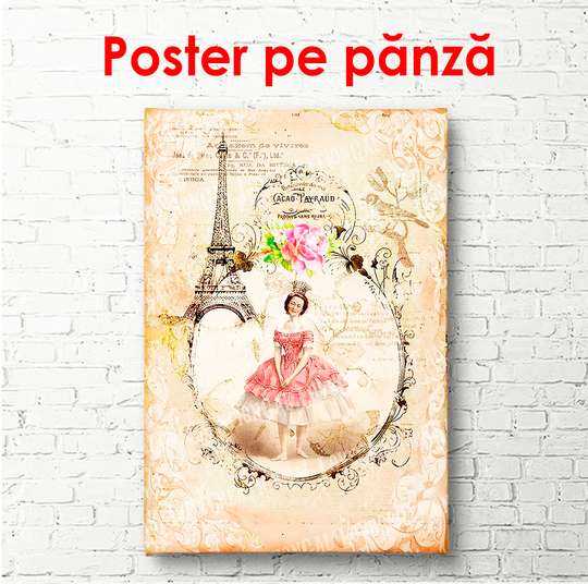 Poster - Pink Provence, 60 x 90 см, Framed poster