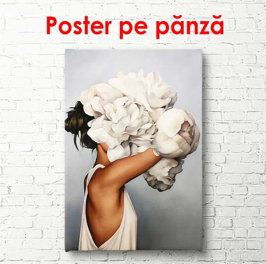 Poster - Gânduri florale, 60 x 90 см, Poster înrămat, Glamour
