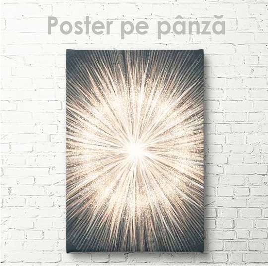 Poster - Bright flash, 30 x 45 см, Canvas on frame, Abstract