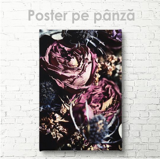 Poster, Flori uscate, 30 x 45 см, Panza pe cadru