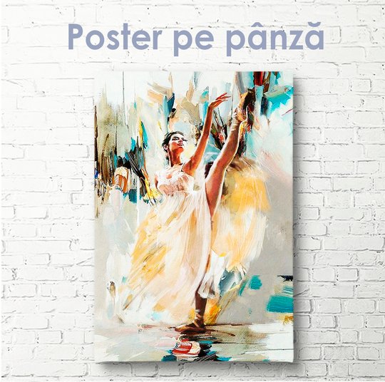 Poster, Portret de balerină, 30 x 60 см, Panza pe cadru